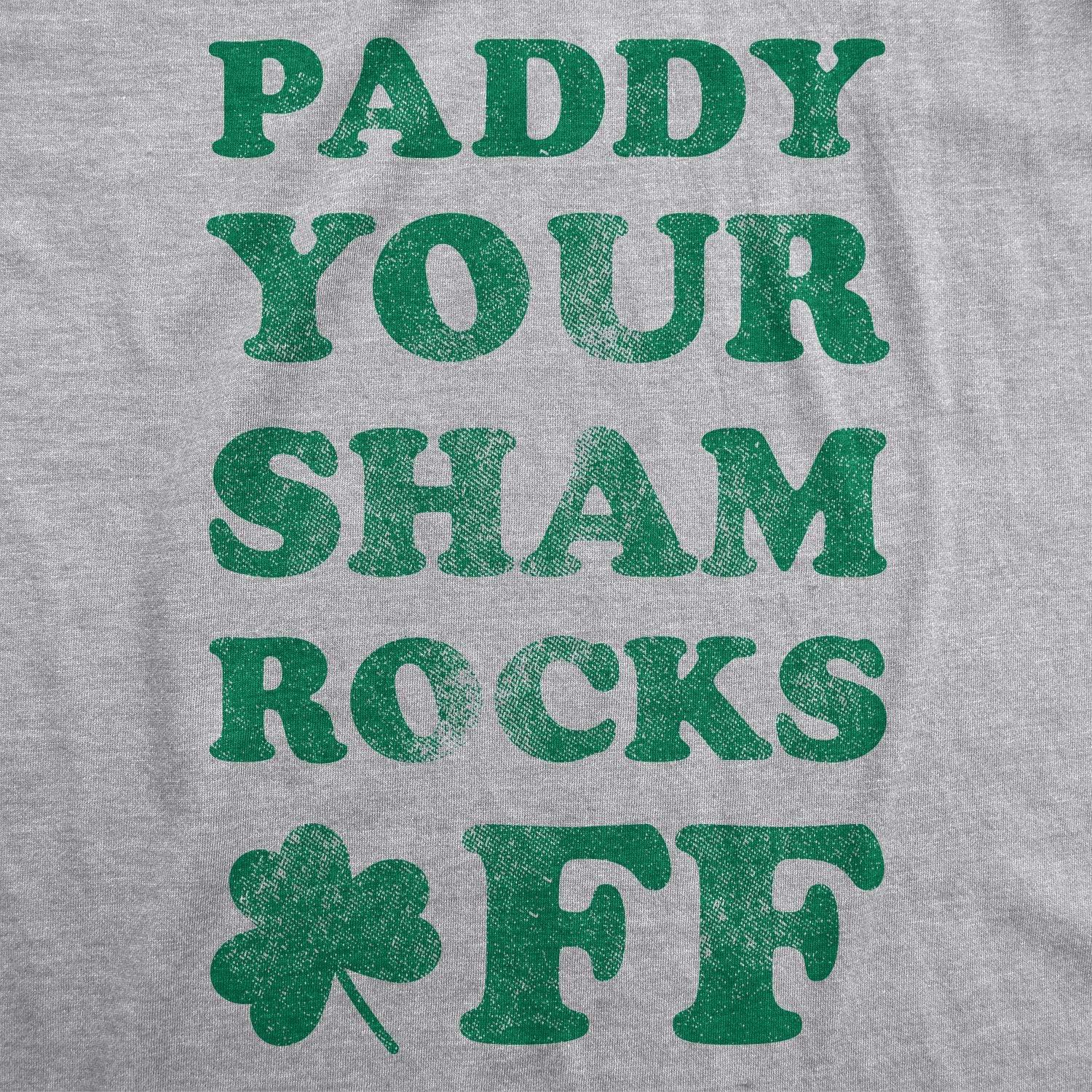 imageMens Saint Patricks T Shirts Funny Party Tees for Guys Great Parade ShirtsLight Heather Grey Paddy Shamrocks