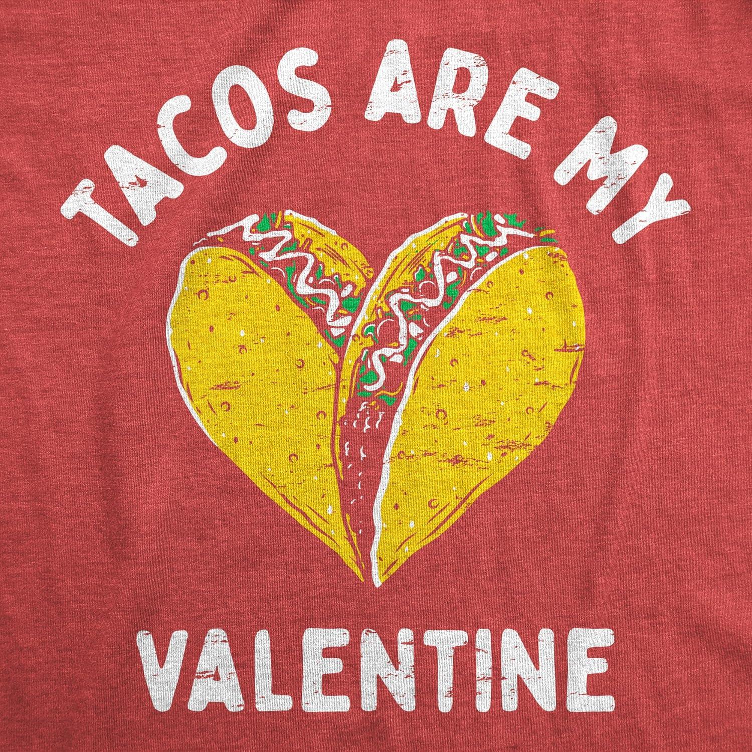 imageMens Tacos are My Valentine T Shirt Sarcastic Valentines Day Graphic Tee for Men