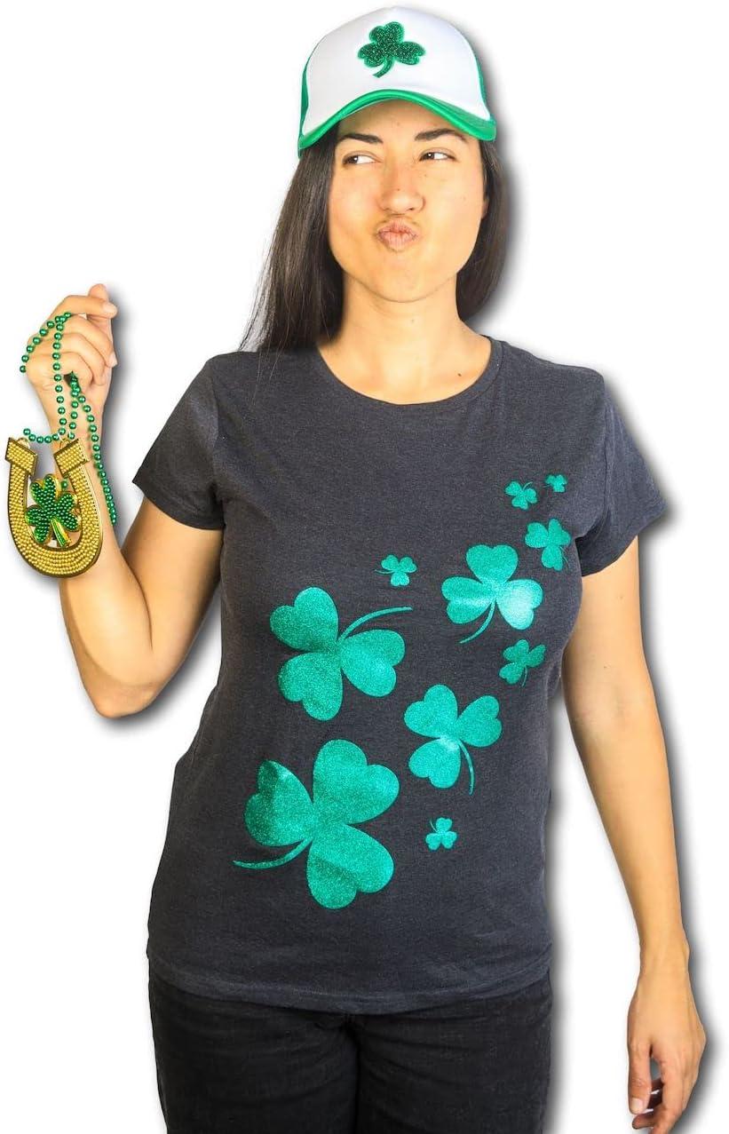 imageWomens Funny St Patricks Day T Shirts for Women Tees for Saint Patricks DayHeather Black