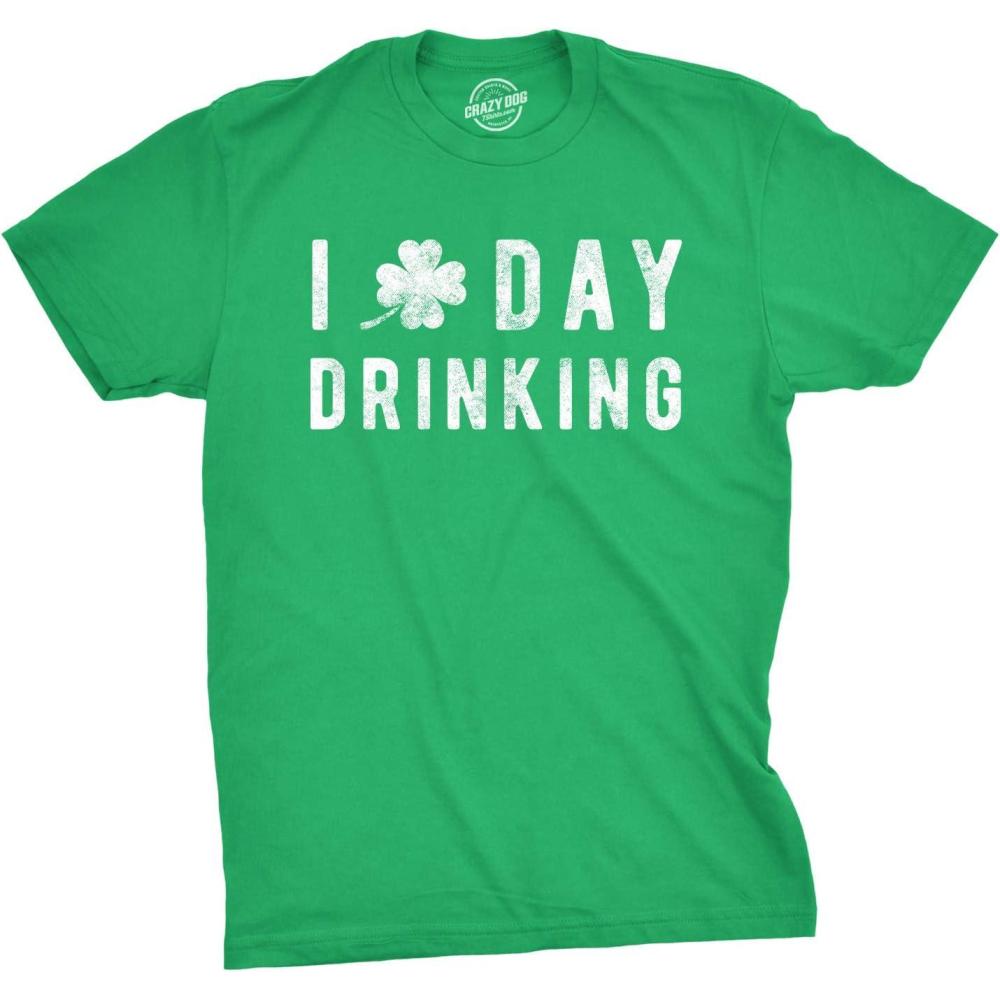imageFunny Saint Patricks Day T Shirts for Men Party Shirts for St Pats Funny Drinking TeesHeather Green Day Drinking