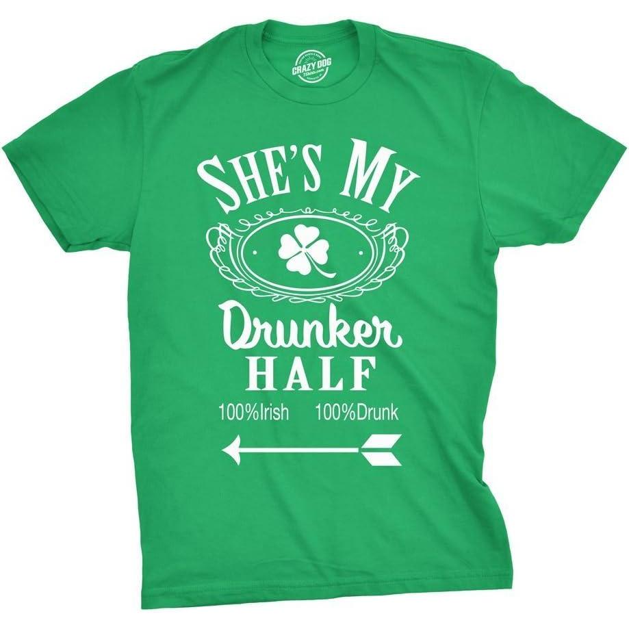 imageFunny St Patricks Day Couple Shirt  His and Hers Matching Shamrock Tee Irish Pub Crawl Party OutfitHeather Green  Shes