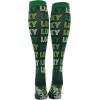 Crazy Dog T-Shirts Unisex Saint Patricks Day Compression Socks for Men and Women(Green – Lucky All Over)