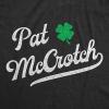 Funny Saint Patricks Day T Shirts for Men Party Shirts for St Pats Funny Drinking Tees(Heather Black – Pat Mccrotch)