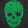 Funny Saint Patricks Day T Shirts for Men Party Shirts for St Pats Funny Drinking Tees(Heather Black – Skull of Clovers)