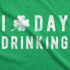 Funny Saint Patricks Day T Shirts for Men Party Shirts for St Pats Funny Drinking Tees(Heather Green – Day Drinking)