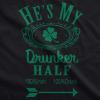 Funny St Patricks Day Couple Shirt – His and Hers Matching Shamrock Tee Irish Pub Crawl Party Outfit(Heather Black – Hes)