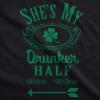Funny St Patricks Day Couple Shirt – His and Hers Matching Shamrock Tee Irish Pub Crawl Party Outfit(Heather Black – Shes)