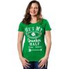 Funny St Patricks Day Couple Shirt – His and Hers Matching Shamrock Tee Irish Pub Crawl Party Outfit(Heather Green – Hes)