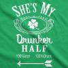 Funny St Patricks Day Couple Shirt – His and Hers Matching Shamrock Tee Irish Pub Crawl Party Outfit(Heather Green – Shes)