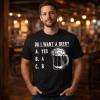 Mens Do I Want A Beer T Shirt Funny Graphic Drinking Tee(Heather Green – Want Beer)
