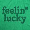 Mens Feelin Lucky T Shirt Funny St Pattys Days Parade Four Leaf Clover Tee for Guys(Heather Green – Feelin Lucky)