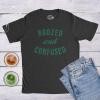 Mens Saint Patricks T Shirts Funny Party Tees for Guys Great Parade Shirts(Heather Black – Boozed Confused)