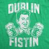 Mens Saint Patricks T Shirts Funny Party Tees for Guys Great Parade Shirts(Heather Green – Dublin Fisting)