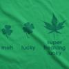 Mens Saint Patricks T Shirts Funny Party Tees for Guys Great Parade Shirts(Heather Green – Super Lucky)