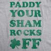 Mens Saint Patricks T Shirts Funny Party Tees for Guys Great Parade Shirts(Light Heather Grey – Paddy Shamrocks)
