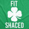 Mens St Patricks Day Shirt – Fit Shaced Funny Irish Drinking Tee, Shamrock Graphic Clover T Shirt(Green)