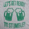 Womens Funny St Patricks Day T Shirts for Women Tees for Saint Patricks Day(Light Heather Grey – Ready to Stumble)