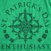 Womens St Patrick’s Day Enthusiast T Shirt Funny Saint Patrick Day T-Shirt Joke(Heather Green)