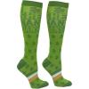 Crazy Dog T-Shirts Unisex Saint Patricks Day Compression Socks for Men and Women(Green – I Clover Shenanigans)