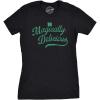 Crazy Dog T-Shirts womens 024stpatsgroup2wmn(Black – Magically Delicious Glitter Ink)