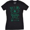Funny St Patricks Day Couple Shirt – His and Hers Matching Shamrock Tee Irish Pub Crawl Party Outfit(Heather Black – Hes)