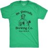 Mens Funny T Shirts St Patricks Brewing Co Novelty Drinking Tee for Men(Heather Green – Brewing)
