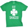 Mens St Patricks Day Shirt – Fit Shaced Funny Irish Drinking Tee, Shamrock Graphic Clover T Shirt(Green)
