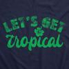 Tropical Tank for Women by Crazy Dog T-Shirts