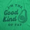 Womens Fitness Tank I’m The Good Kind of Fat Tanktop Funny Avocado Booty Butt Health Fitness Shirt(Heather Green)