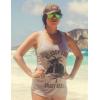 Womens Shady Beach Funny Tees Sleeveless Tops Gym Workout Lifting Novelty Fitness Tank(Turquoise)