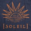 Womens Soleil Tshirt Cute Mother Sun Planet Earth Graphic Novelty Tee(Heather Navy)