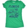 Womens Funny Beach Shirts Relaxing Ocean Tees for Women Cute Graphic Tees for Summer(Heather Green – Florida Swim Club)