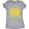 Womens You are My Sunshine T Shirt Funny Summer Tee Cute Adorable Graphic Tee(Light Heather Grey)
