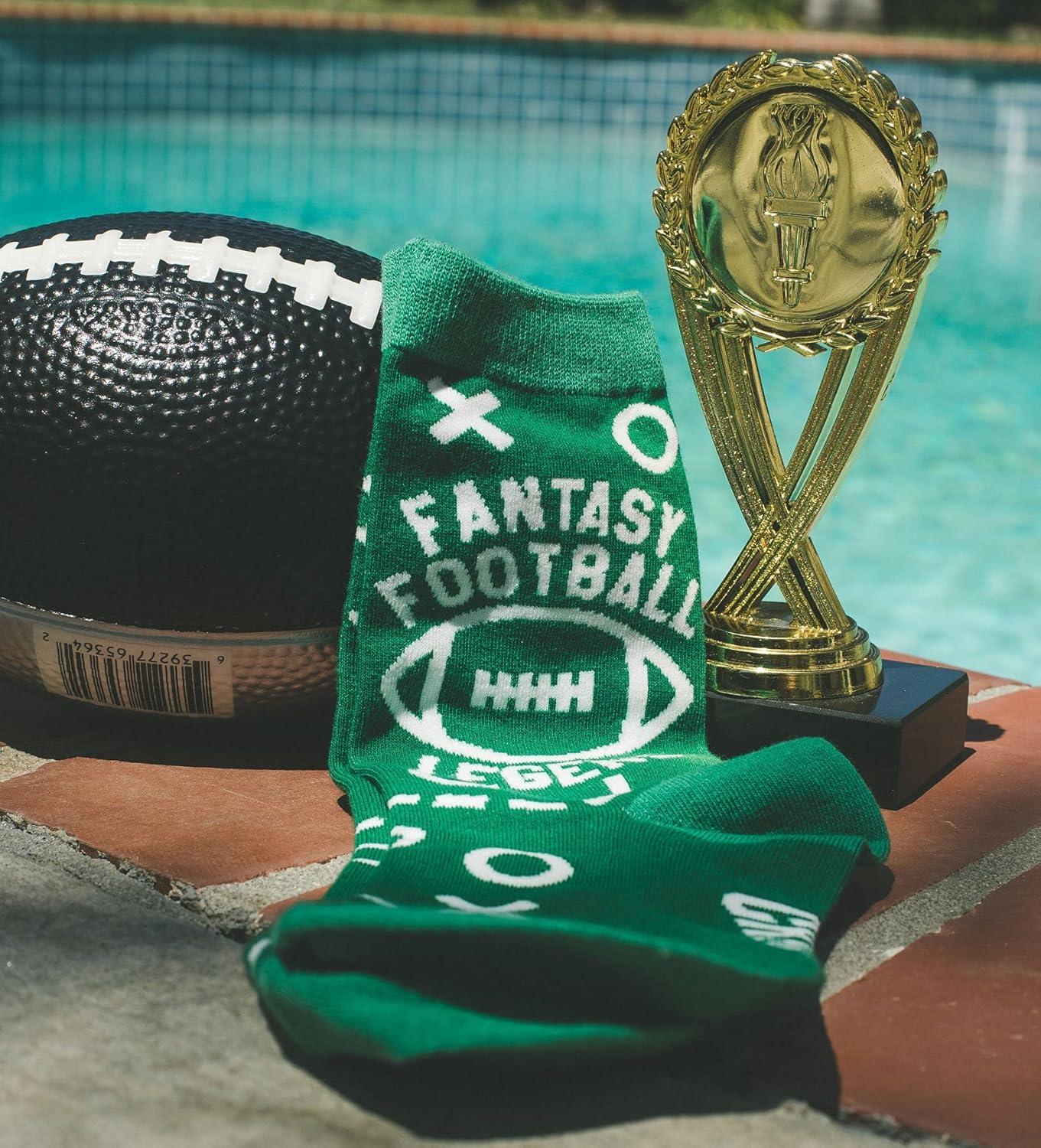 imageCrazy Dog TShirts Mens Funny Football Socks With Awesome Graphics For MenFf Legend