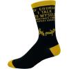 Crazy Dog T-Shirts Funny Cool Graphic Novelty Crew Socks for Men(Talk to Myself)