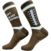 Crazy Dog T-Shirts Mens Funny Football Socks With Awesome Graphics For Men(Eat Sleep Football)