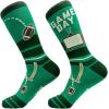 Crazy Dog T-Shirts Mens Funny Football Socks With Awesome Graphics For Men(Game Day)