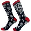 Crazy Dog T-Shirts Men’s Metal Fan Socks Funny Heavy Music Air Blowing Fans Joke Footwear