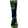 I Hate People Socks Funny Camping Sarcastic Introvert Outdoor Cool Joke Sock (Black) – Mens (7-12)