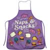 Crazy Dog T-Shirts Naps and Snacks Apron Funny Comfort Food Sleeping Graphic Novelty Kitchen Smock