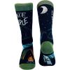 I Hate People Socks Funny Camping Sarcastic Introvert Outdoor Cool Joke Sock (Black) – Mens (7-12)