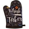 Whisk Taker Funny Kitchen Cooking Baking Graphic Novelty Kitchen Accessories Funny Graphic Kitchenwear Cool Food Novelty Cookware Black Oven Mitt(Oven Mitt)