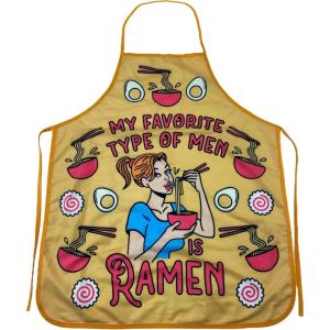 Crazy Dog T-Shirts My Favorite Type Of Men Is Ramen Funny Noodles Graphic Novelty Kitchen Smock