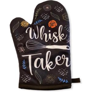 Whisk Taker Funny Kitchen Cooking Baking Graphic Novelty Kitchen Accessories Funny Graphic Kitchenwear Cool Food Novelty Cookware Black Oven Mitt(Oven Mitt)