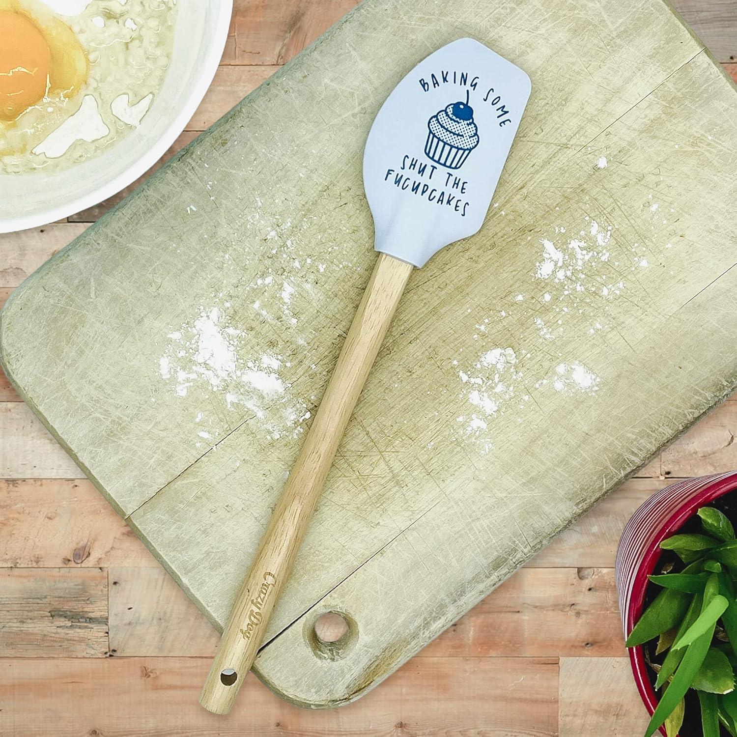 imageFunny Offensive Spatulas Hilarious Novelty Cooking and Baking Utensils Funny Silicone Scraper Spatula Sarcastic Cool Food Novelty Spatulas for Baking Few HaveFucupcakes