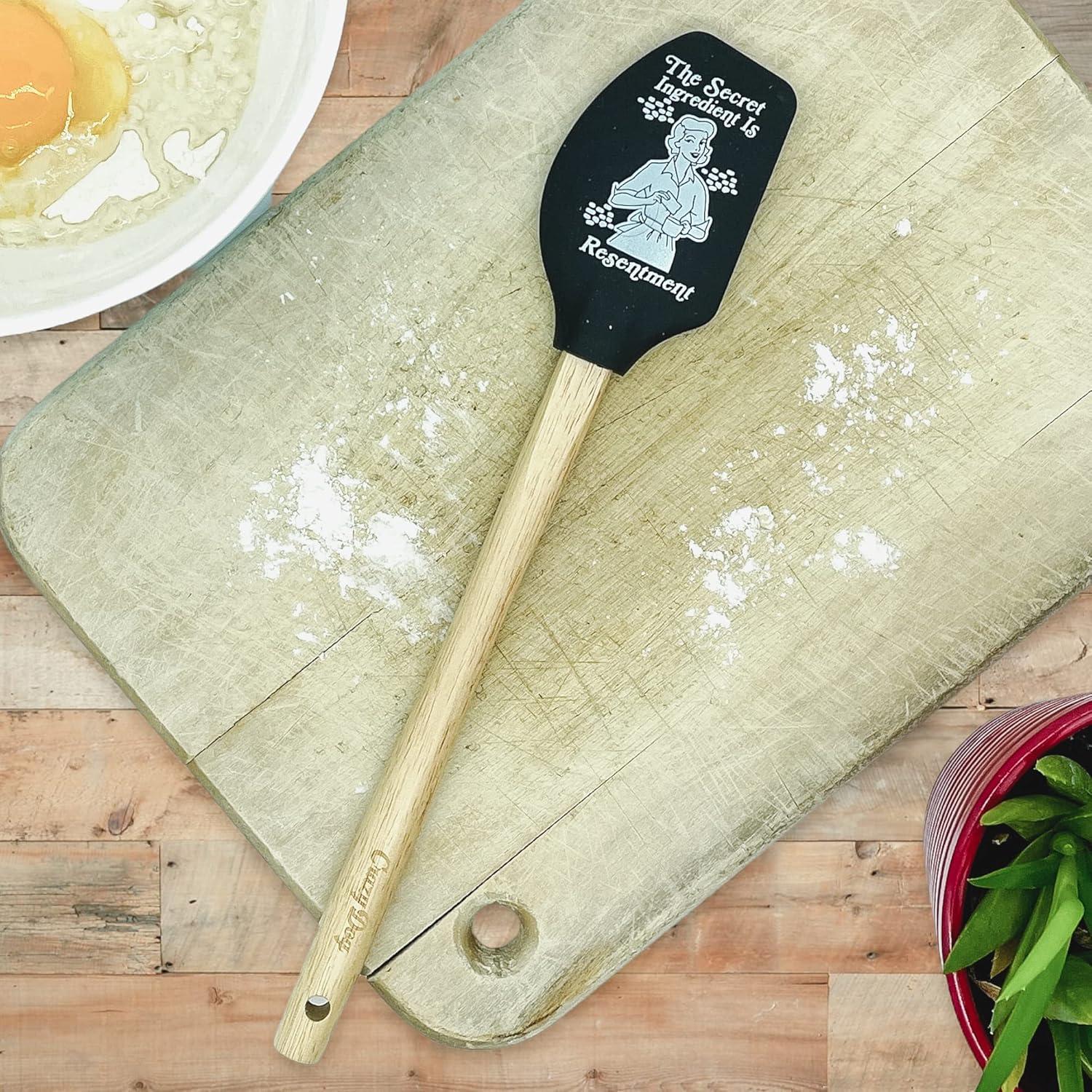 imageFunny Offensive Spatulas Hilarious Novelty Cooking and Baking Utensils Funny Silicone Scraper Spatula Sarcastic Cool Food Novelty Spatulas for Baking Few HaveResentment