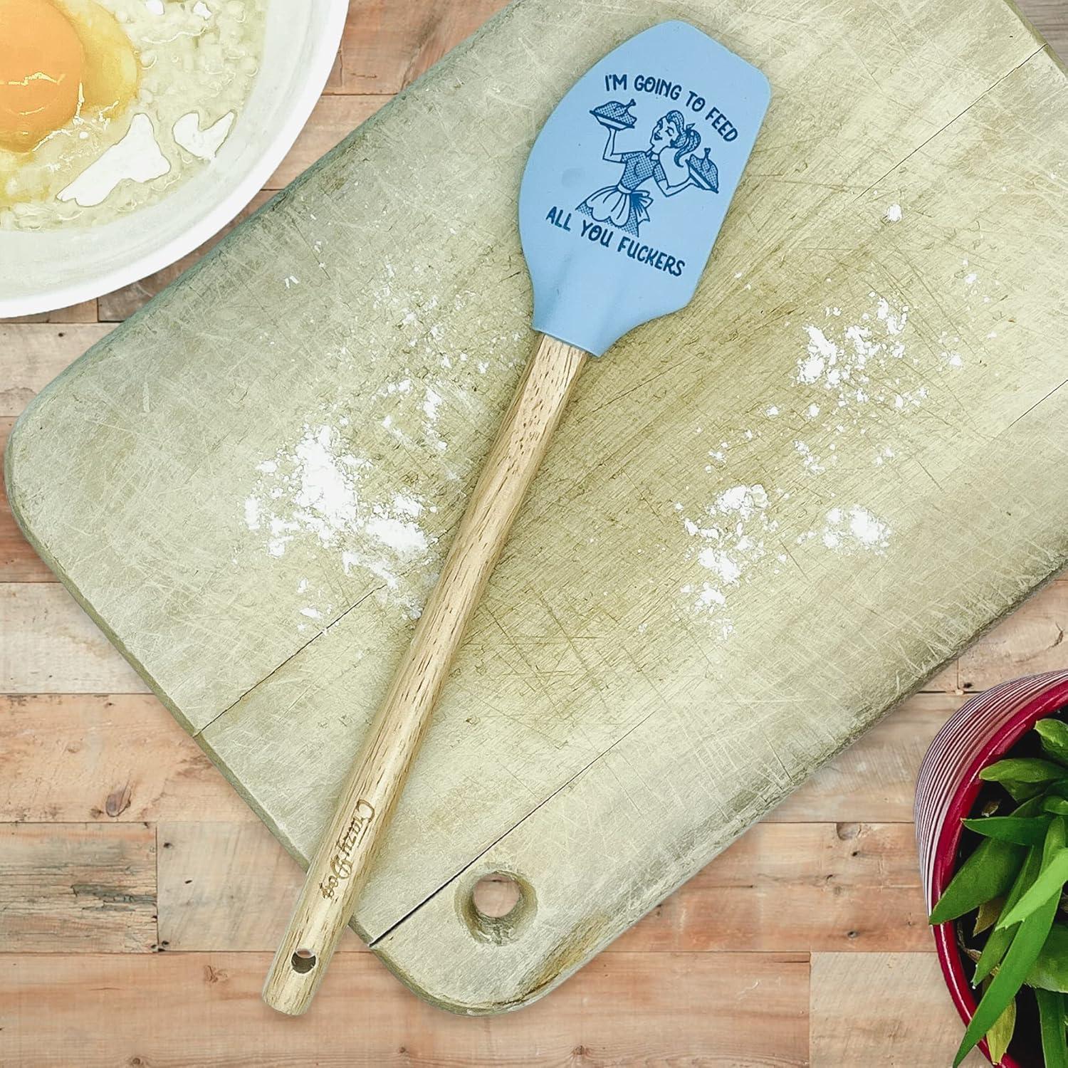 imageFunny Offensive Spatulas Hilarious Novelty Cooking and Baking Utensils Funny Silicone Scraper Spatula Sarcastic Cool Food Novelty Spatulas for Baking Few HaveFeed You Fuckers