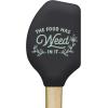 Funny Offensive Spatulas Hilarious Novelty Cooking and Baking Utensils Funny Silicone Scraper Spatula Sarcastic Cool Food Novelty Spatulas for Baking Few Have(Food Has Weed)
