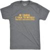 Crazy Dog Mens of Course I Talk to Myself Sometimes I Need Expert Advice Funny T Shirt(Dark Heather Grey)
