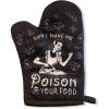 Don’t Make Me Poison Your Food Oven Mitt Funny Sarcastic Graphic Kitchen Accessories Funny Graphic Kitchenwear Cool Food Novelty Cookware Black Oven Mitt(Oven Mitt)